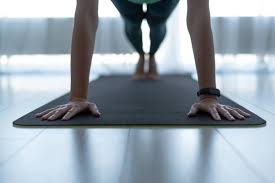 on mat